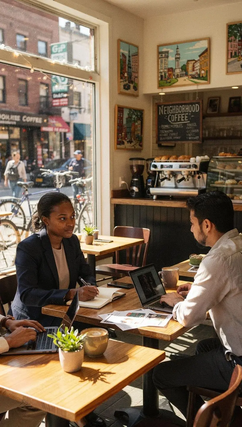 Community volunteers participating in a clean-up event.